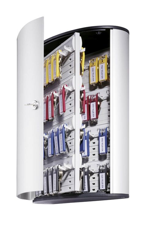 Produktbild: Durable Schl&uuml;sselkasten KEY BOX 72 - 1955 1955-23 Anzahl Haken 72 Silber (metallic)