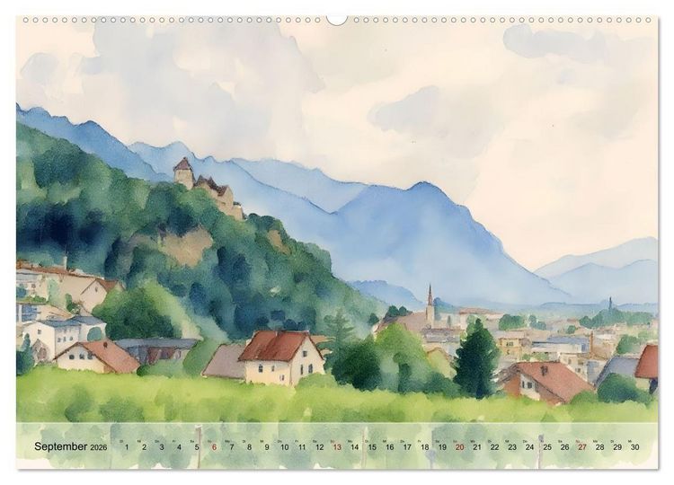 Produktbild: Europas Zwergstaaten im Fokus (Wandkalender 2026 DIN A2 quer), CALVENDO Monatskalender