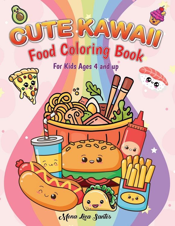 Produktbild: Kawaii Coloring Book For Kids (Cute Kawaii Coloring Book for Kids Ages 4-12)