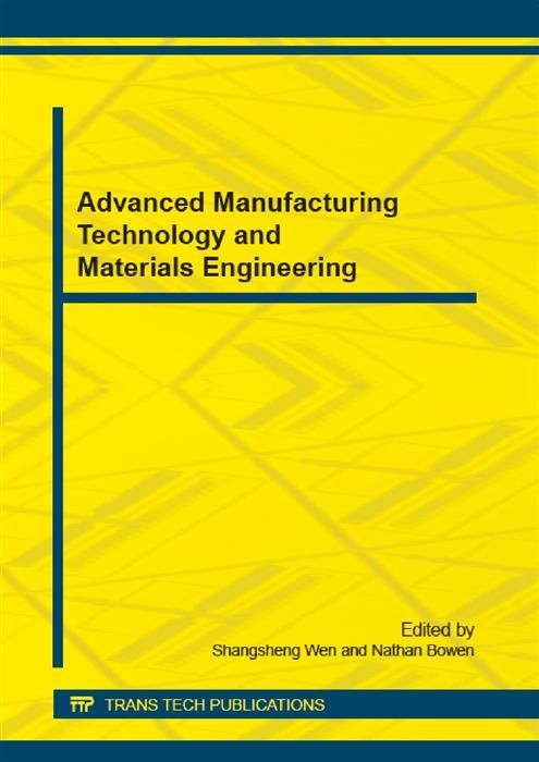Produktbild: Advanced Manufacturing Technology and Materials Engineering