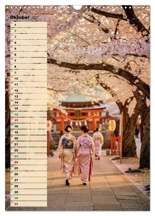 Produktbild: Japanische Lebensart (Wandkalender 2027 DIN A3 hoch), CALVENDO Monatskalender