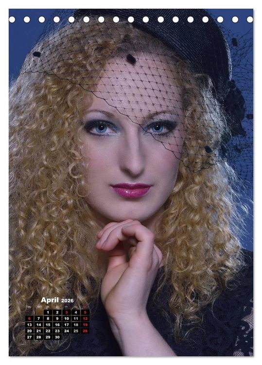 Produktbild: Extrem Make-Up Portraits (Tischkalender 2026 DIN A5 hoch), CALVENDO Monatskalender