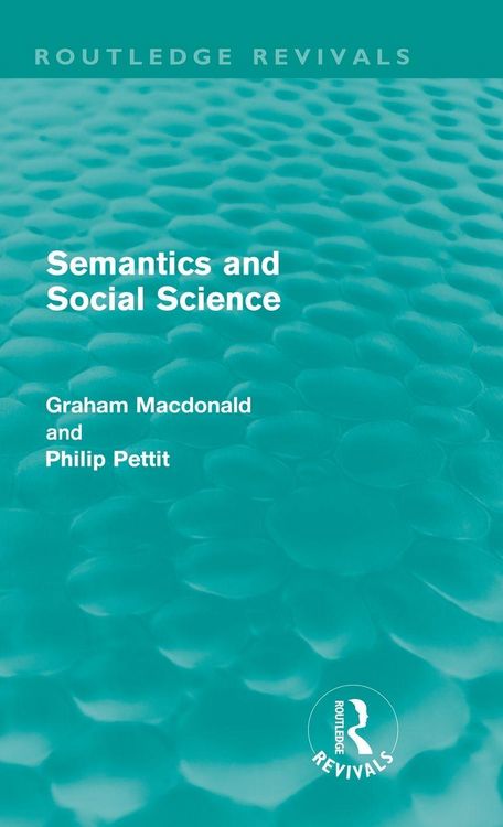 Produktbild: Semantics and Social Science