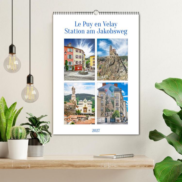Produktbild: Le puy en Velay, Station am Jakobsweg (Wandkalender 2027 DIN A2 hoch), CALVENDO Monatskalender