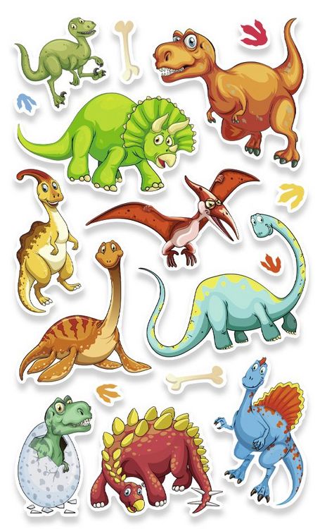 Produktbild: URSUS Dekorationsartikel Filz-Sticker Dinos