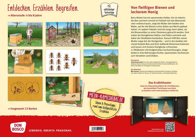 Produktbild: Von flei&szlig;igen Bienen und leckerem Honig. Kamishibai Bildkartenset