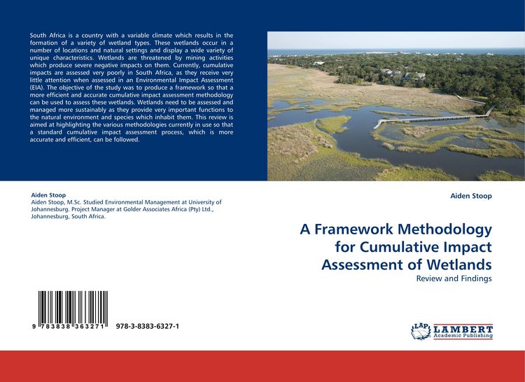 Produktbild: A Framework Methodology for Cumulative Impact Assessment of Wetlands