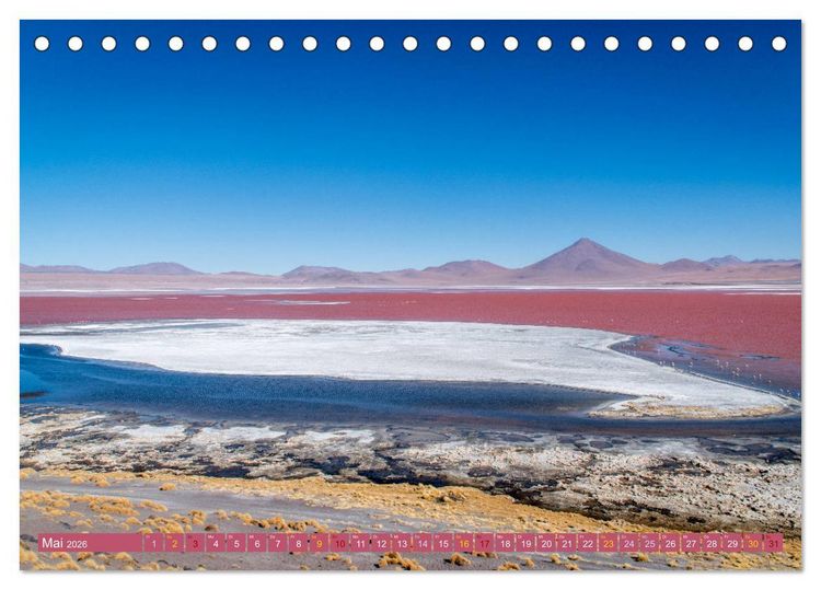 Produktbild: Farbenfrohes Bolivien (Tischkalender 2026 DIN A5 quer), CALVENDO Monatskalender