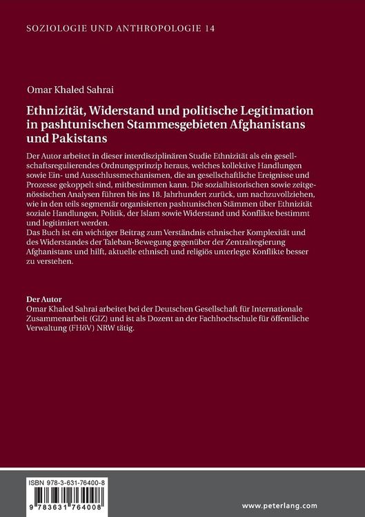 Produktbild: Ethnizit&auml;t, Widerstand und politische Legitimation in pashtunischen Stammesgebieten Afghanistans und Pakistans