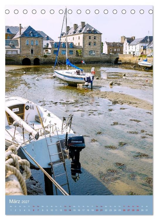 Produktbild: Facetten der Bretagne. Granit, Meer und Geschichte (Tischkalender 2027 DIN A5 hoch), CALVENDO Monatskalender