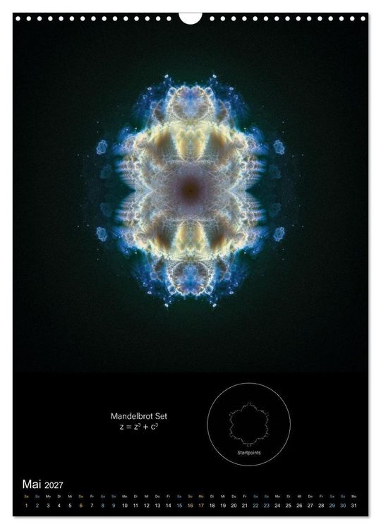 Produktbild: Buddhabrot fractal art (Wandkalender 2027 DIN A3 hoch), CALVENDO Monatskalender