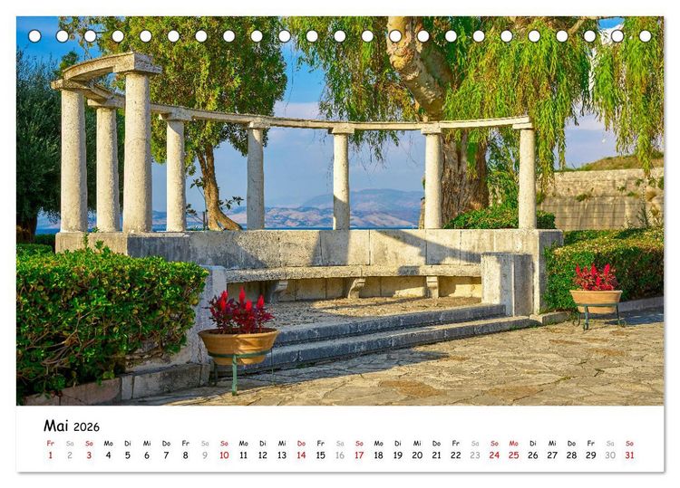 Produktbild: Mediterraner Zauber - Korfu in all seinen Facetten (Tischkalender 2026 DIN A5 quer), CALVENDO Monatskalender