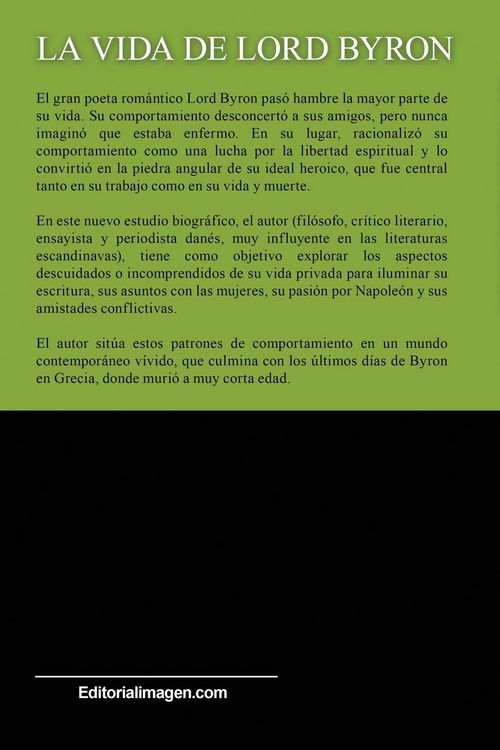 Produktbild: La Vida de Lord Byron