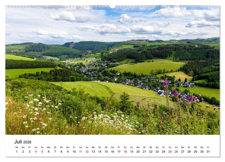 Produktbild: Westfeld-Ohlenbach im Wechsel der Jahreszeiten (hochwertiger Premium Wandkalender 2026 DIN A2 quer), Kunstdruck in Hochglanz