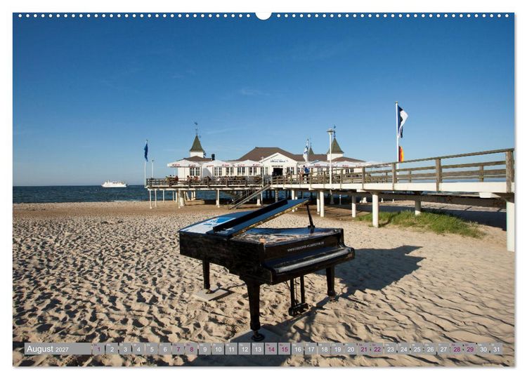 Produktbild: Usedom - Perle an der Ostsee (Wandkalender 2027 DIN A2 quer), CALVENDO Monatskalender