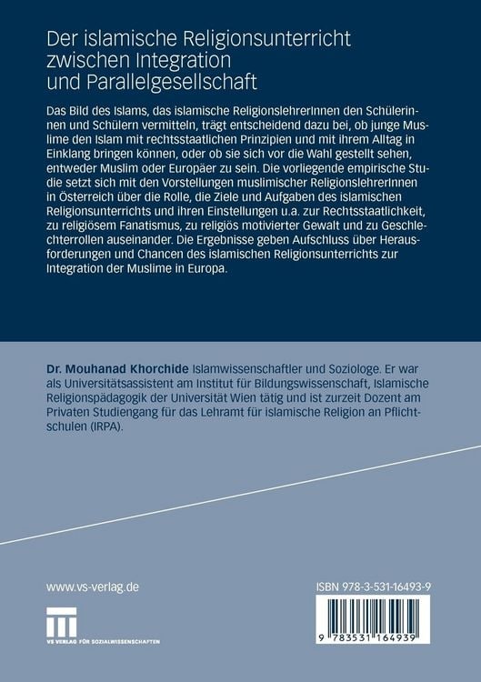 Produktbild: Der islamische Religionsunterricht zwischen Integration und Parallelgesellschaft