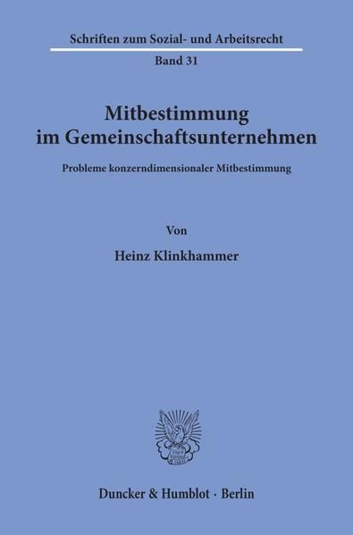 Produktbild: Mitbestimmung im Gemeinschaftsunternehmen.