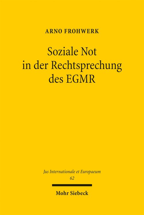 Produktbild: Soziale Not in der Rechtsprechung des EGMR