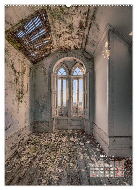 Produktbild: Lost Places - morbide Sch&ouml;nheiten (hochwertiger Premium Wandkalender 2026 DIN A2 hoch), Kunstdruck in Hochglanz