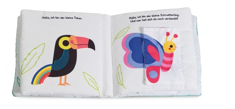 Produktbild: Mein Kuschel-Klappen-Stoffbuch. Welches Tier versteckt sich hier? Wilde Tiere