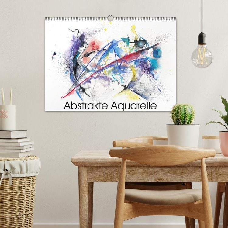 Produktbild: Abstrakte Aquarelle (Wandkalender 2026 DIN A3 quer), CALVENDO Monatskalender