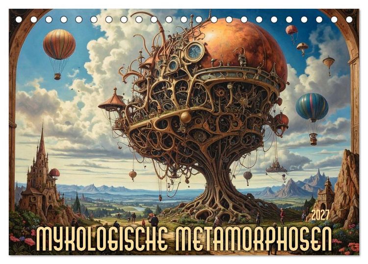 Produktbild: Mykologische Metamorphosen (Tischkalender 2027 DIN A5 quer), CALVENDO Monatskalender