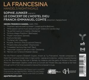 Produktbild: La Francesina : Handel's nightingale