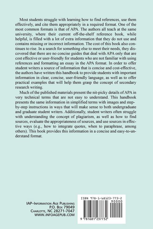 Produktbild: The Concise APA Handbook