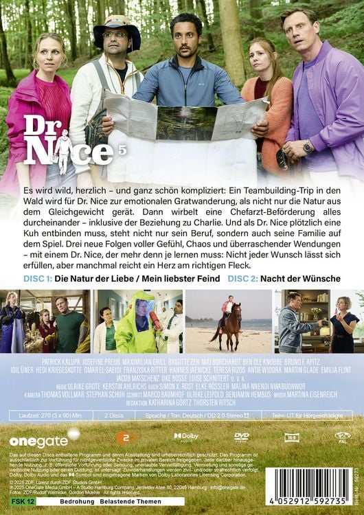 Produktbild: Dr. Nice Staffel 4: Die Natur der Liebe / Mein liebster Feind / Nacht der W&uuml;nsche [2 DVDs]