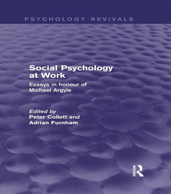 Produktbild: Social Psychology at Work (Psychology Revivals)