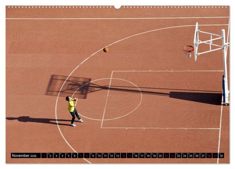 Produktbild: Trendsport Basketball (hochwertiger Premium Wandkalender 2026 DIN A2 quer), Kunstdruck in Hochglanz