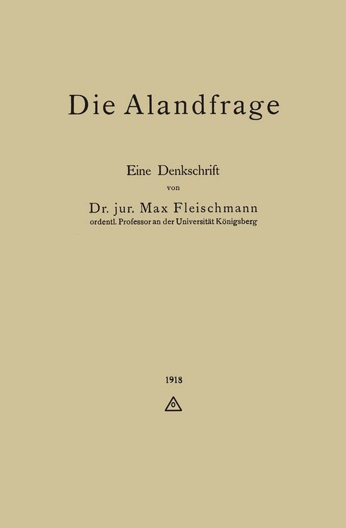 Produktbild: Die Alandfrage