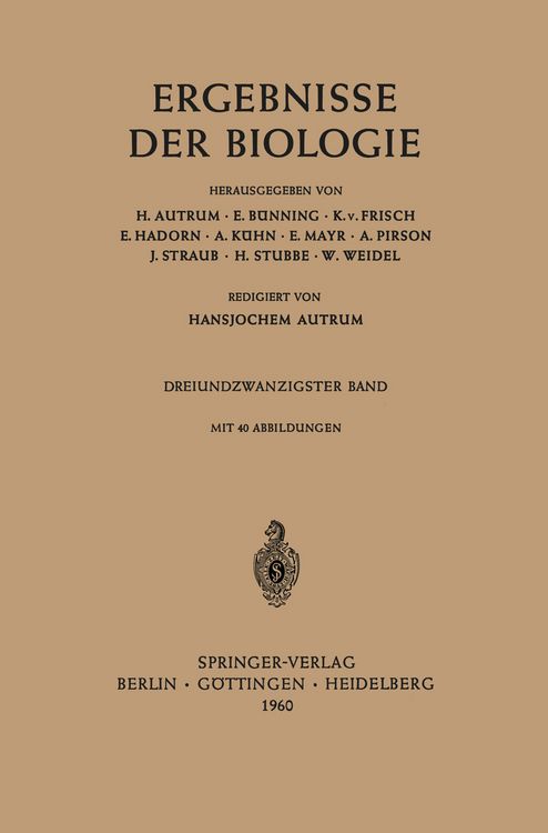 Produktbild: Ergebnisse der Biologie