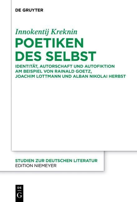 Produktbild: Poetiken des Selbst