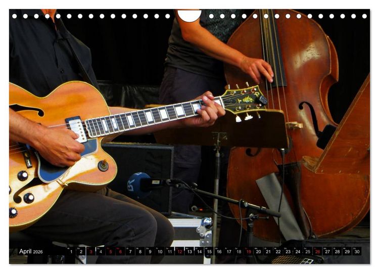Produktbild: Klangbilder des Jazz (Wandkalender 2026 DIN A4 quer), CALVENDO Monatskalender