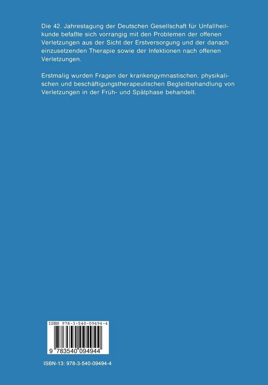 Produktbild: 42. Jahrestagung der Deutschen Gesellschaft f&uuml;r Unfallheilkunde e.V.