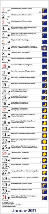 Produktbild: Mond-Langplaner 2027