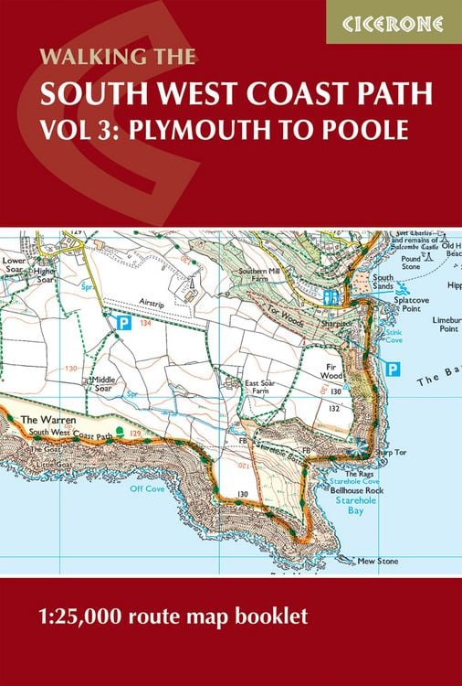 Produktbild: South West Coast Path Map Booklet - Vol 3: Plymouth to Poole