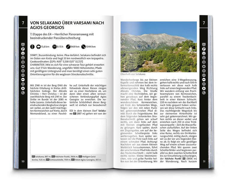 Produktbild: KOMPASS Wanderf&uuml;hrer Kreta mit Weitwanderweg E4, 75 Touren mit Extra-Tourenkarte
