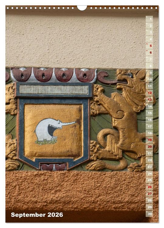 Produktbild: Fassadenk&uuml;nste (Wandkalender 2026 DIN A3 hoch), CALVENDO Monatskalender