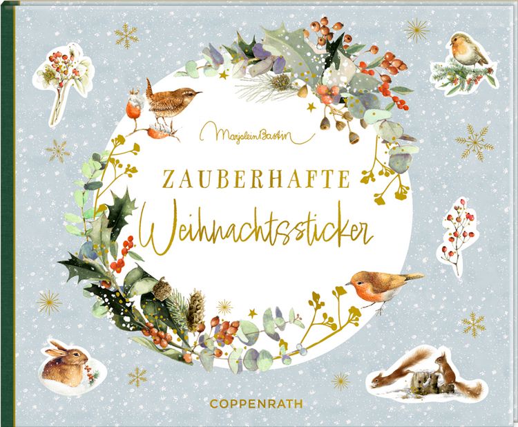 Produktbild: Stickerbuch: Zauberhafte Weihnachtssticker - M. Bastin
