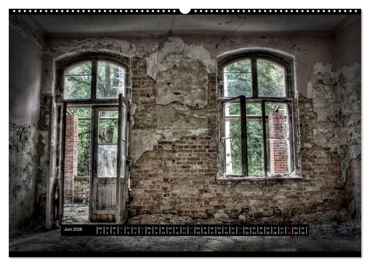 Produktbild: Lost Places, Vergessene Orte / AT-Version (hochwertiger Premium Wandkalender 2026 DIN A2 quer), Kunstdruck in Hochglanz