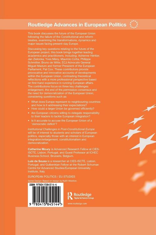 Produktbild: Institutional Challenges in Post-Constitutional Europe