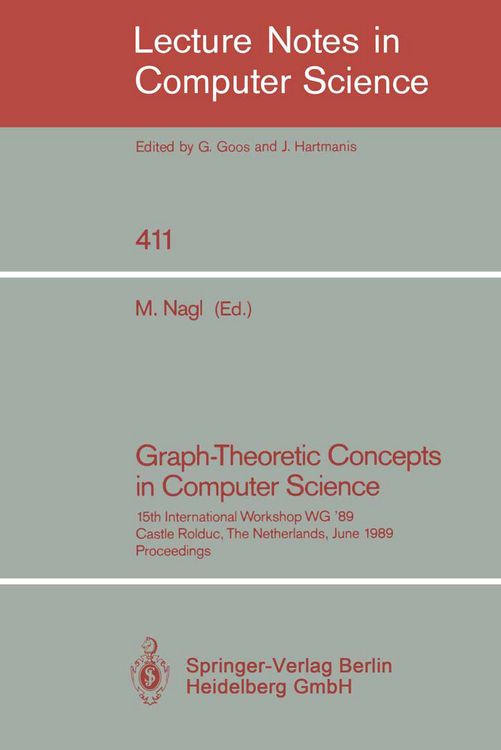 Produktbild: Graph-Theoretic Concepts in Computer Science