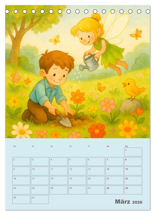 Produktbild: Tari und Tili (Tischkalender 2026 DIN A5 hoch), CALVENDO Monatskalender