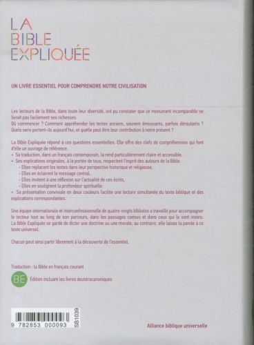 Produktbild: La Bible expliqu&eacute;e avec les deut&eacute;rocanoniques en fran&ccedil;ais courant