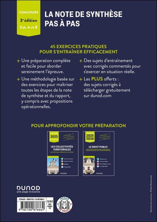 Produktbild: La note de synth&egrave;se pas &agrave; pas : 45 exercices pratiques