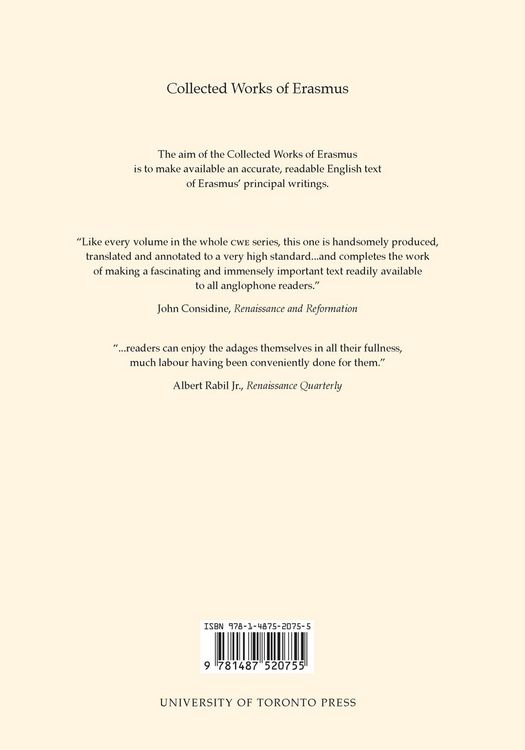 Produktbild: Collected Works of Erasmus
