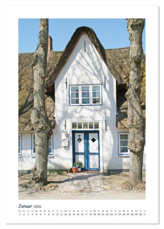 Produktbild: Friesenh&auml;user auf F&ouml;hr (Wandkalender 2026 DIN A4 hoch), CALVENDO Monatskalender