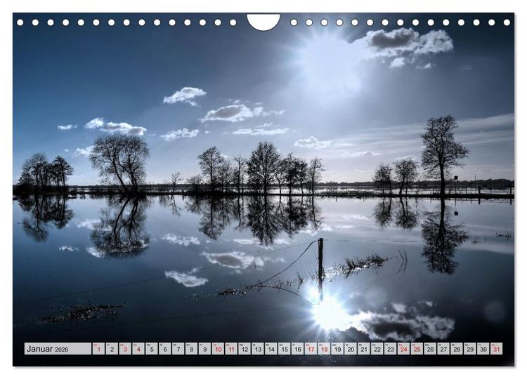 Produktbild: Hochwasser als Teil der Umwelt (Wandkalender 2026 DIN A4 quer), CALVENDO Monatskalender